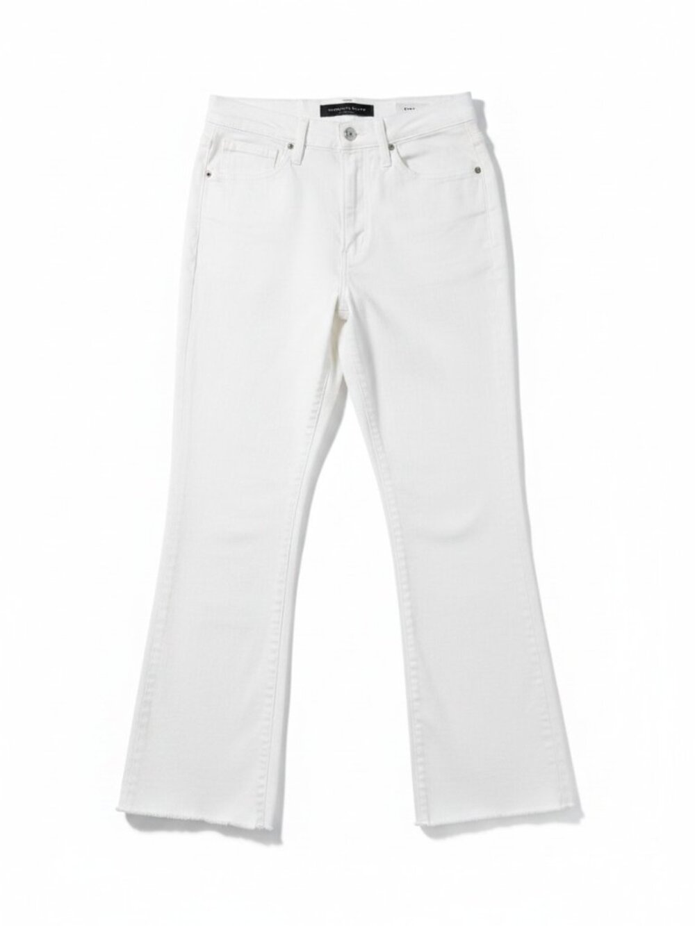 Veronica Beard Carly Kick Flare Crop High Rise White Jeans Size 29